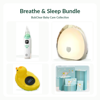 BubClear Breathe and Sleep bundle — clean hero with included products