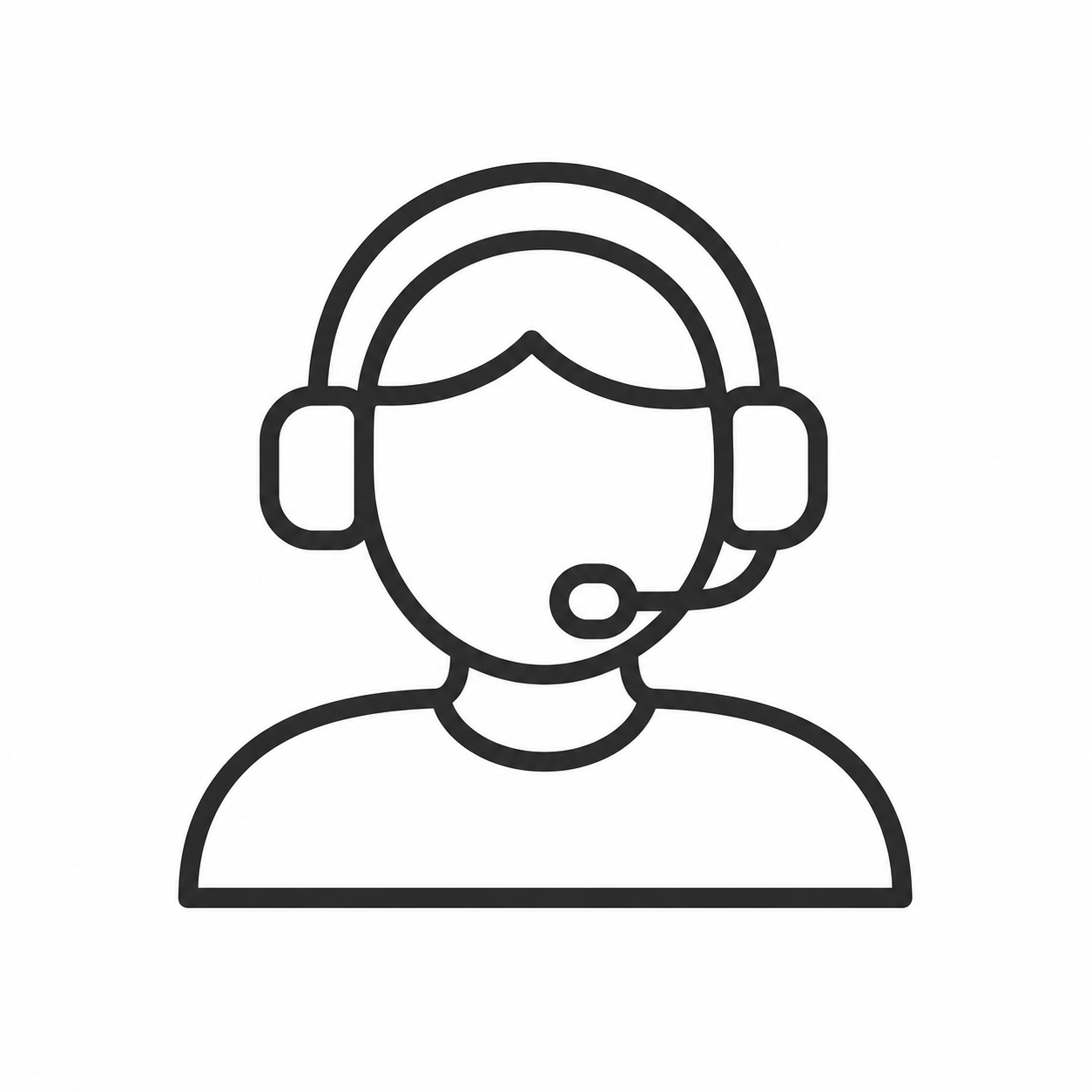 Customer care headset icon
