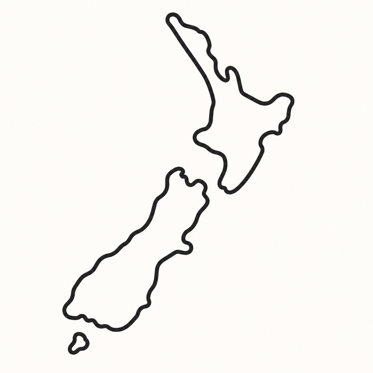 New Zealand map icon